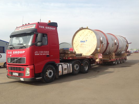 在利佩茨克地区超大型设备运输 0